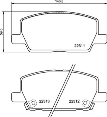 Brembo P 07 012 - Комплект спирачно феродо, дискови спирачки vvparts.bg