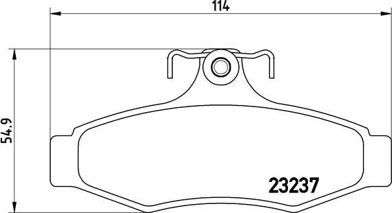 Brembo P 15 005 - Комплект спирачно феродо, дискови спирачки vvparts.bg