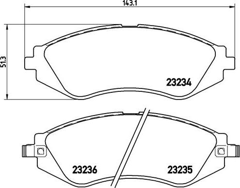 Brembo P 15 002 - Комплект спирачно феродо, дискови спирачки vvparts.bg