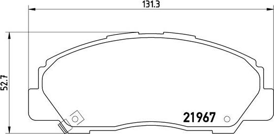 Brembo P 16 010 - Комплект спирачно феродо, дискови спирачки vvparts.bg