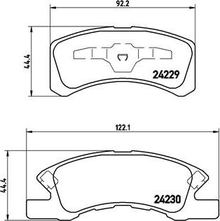 Brembo P 16 011 - Комплект спирачно феродо, дискови спирачки vvparts.bg