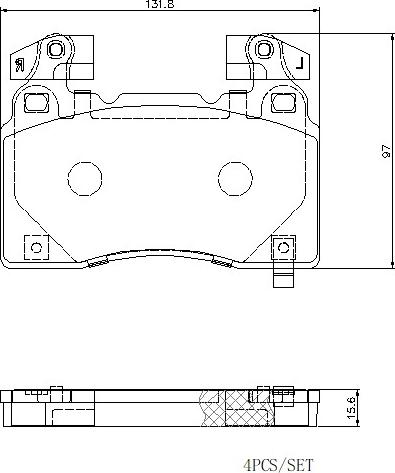 Brembo P 10 064E - Комплект спирачно феродо, дискови спирачки vvparts.bg