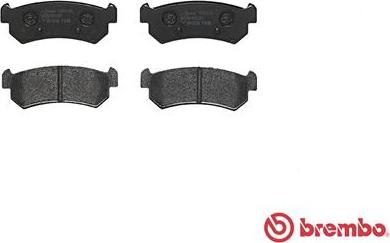 Brembo P 10 001 - Комплект спирачно феродо, дискови спирачки vvparts.bg