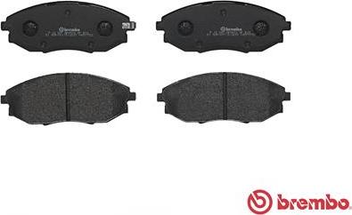 Brembo P 10 007 - Комплект спирачно феродо, дискови спирачки vvparts.bg