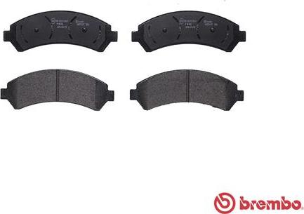 Brembo P 10 016 - Комплект спирачно феродо, дискови спирачки vvparts.bg