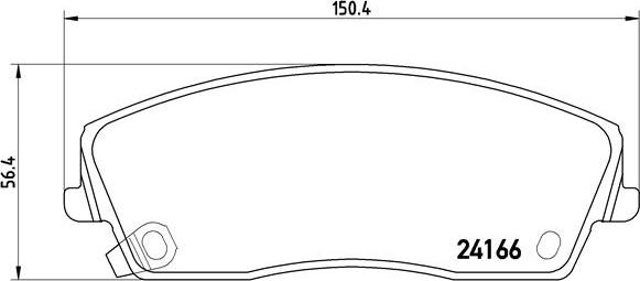 Brembo P 11 019 - Комплект спирачно феродо, дискови спирачки vvparts.bg