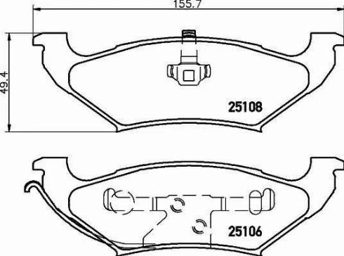 Brembo P 11 039 - Комплект спирачно феродо, дискови спирачки vvparts.bg