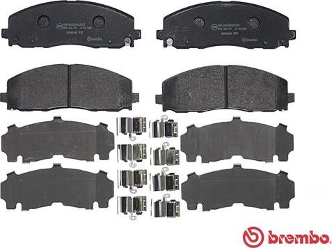 Brembo P 11 035 - Комплект спирачно феродо, дискови спирачки vvparts.bg