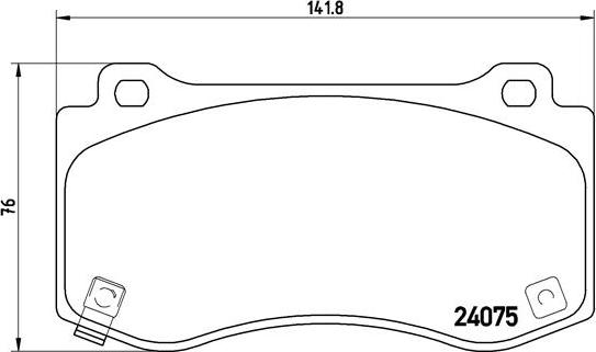 Brembo P 11 023 - Комплект спирачно феродо, дискови спирачки vvparts.bg