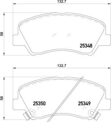 Brembo P 18 025X - Комплект спирачно феродо, дискови спирачки vvparts.bg