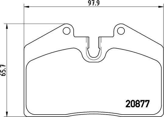 Brembo P 85 094 - Комплект спирачно феродо, дискови спирачки vvparts.bg