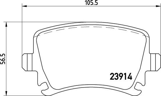 Brembo P 85 095 - Комплект спирачно феродо, дискови спирачки vvparts.bg