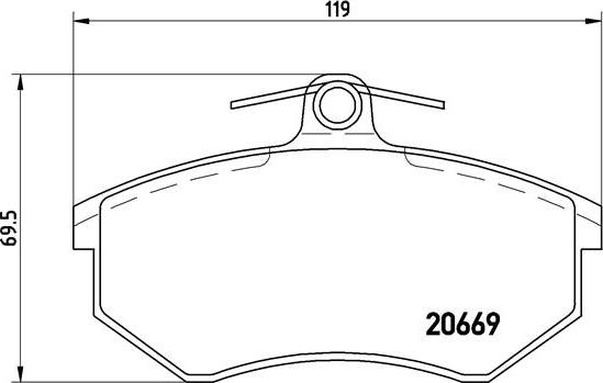 Brembo P 85 092 - Комплект спирачно феродо, дискови спирачки vvparts.bg