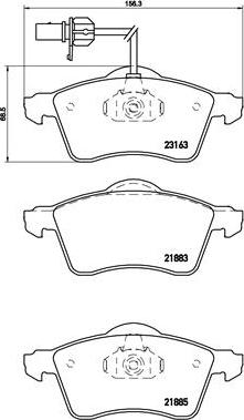 Brembo P 85 049 - Комплект спирачно феродо, дискови спирачки vvparts.bg