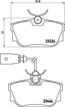 Brembo P 85 046 - Комплект спирачно феродо, дискови спирачки vvparts.bg