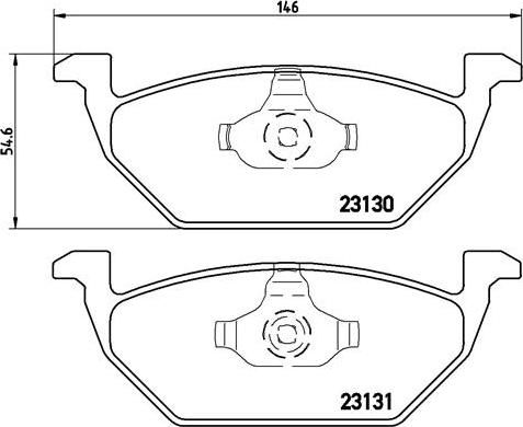 Brembo P 85 041X - Комплект спирачно феродо, дискови спирачки vvparts.bg