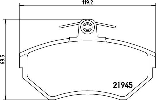 Brembo P 85 042 - Комплект спирачно феродо, дискови спирачки vvparts.bg