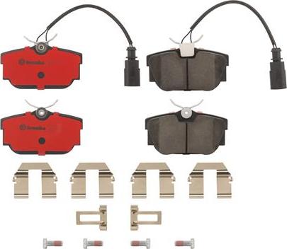 Brembo P85059N - Комплект спирачно феродо, дискови спирачки vvparts.bg