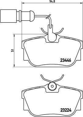 Brembo P 85 059 - Комплект спирачно феродо, дискови спирачки vvparts.bg