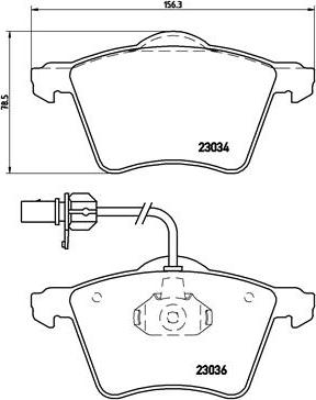 BOSCH 986424537 - Комплект спирачно феродо, дискови спирачки vvparts.bg