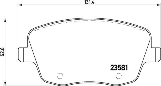 Brembo P 85 057X - Комплект спирачно феродо, дискови спирачки vvparts.bg