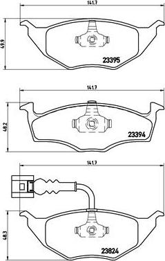 Brembo P 85 063 - Комплект спирачно феродо, дискови спирачки vvparts.bg