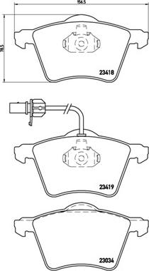 Brembo P 85 062 - Комплект спирачно феродо, дискови спирачки vvparts.bg