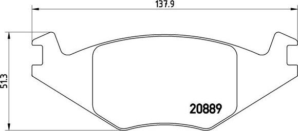 Brembo P 85 019 - Комплект спирачно феродо, дискови спирачки vvparts.bg