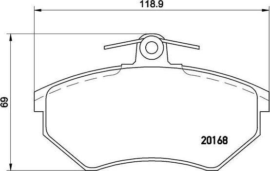 Brembo P 85 015 - Комплект спирачно феродо, дискови спирачки vvparts.bg