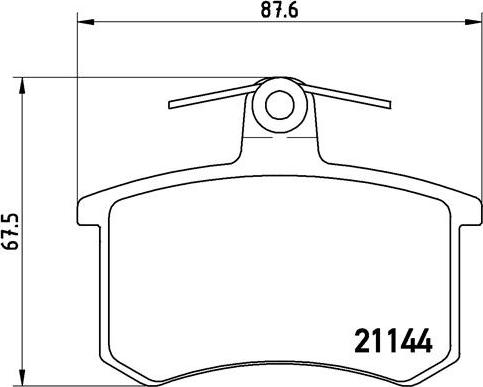 Brembo P 85 013 - Комплект спирачно феродо, дискови спирачки vvparts.bg