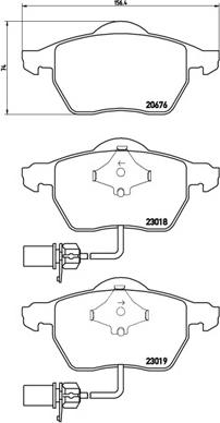 Brembo P 85 085X - Комплект спирачно феродо, дискови спирачки vvparts.bg