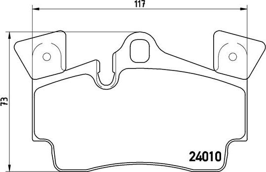 Brembo P 85 088 - Комплект спирачно феродо, дискови спирачки vvparts.bg