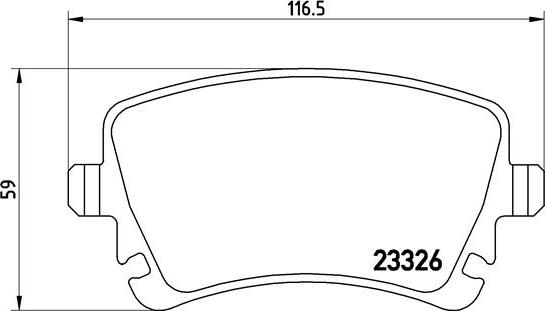 Brembo P 85 083 - Комплект спирачно феродо, дискови спирачки vvparts.bg