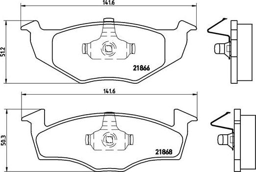 Brembo P 85 031 - Комплект спирачно феродо, дискови спирачки vvparts.bg