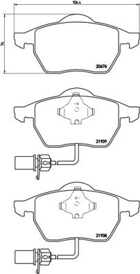 Brembo P 85 037 - Комплект спирачно феродо, дискови спирачки vvparts.bg