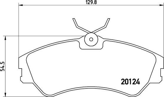 Brembo P 85 028 - Комплект спирачно феродо, дискови спирачки vvparts.bg