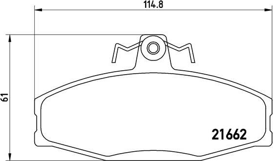 Brembo P 85 022 - Комплект спирачно феродо, дискови спирачки vvparts.bg