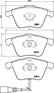 Brembo P 85 079 - Комплект спирачно феродо, дискови спирачки vvparts.bg