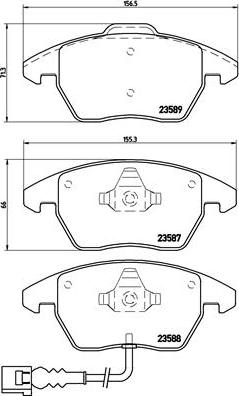 Brembo P 85 075X - Комплект спирачно феродо, дискови спирачки vvparts.bg