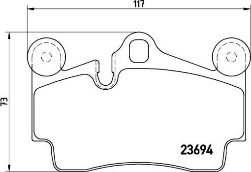 Brembo P 85 070 - Комплект спирачно феродо, дискови спирачки vvparts.bg