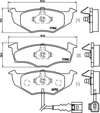 Brembo P 85 071 - Комплект спирачно феродо, дискови спирачки vvparts.bg