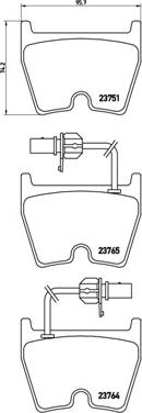 Brembo P 85 078 - Комплект спирачно феродо, дискови спирачки vvparts.bg