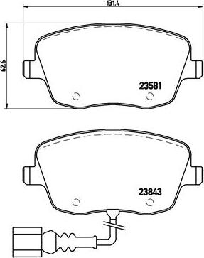 Brembo P 85 077 - Комплект спирачно феродо, дискови спирачки vvparts.bg