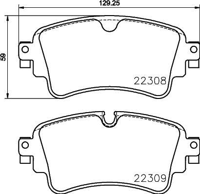 Brembo P85154N - Комплект спирачно феродо, дискови спирачки vvparts.bg