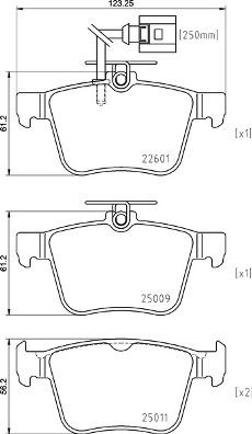 Brembo P 85 162 - Комплект спирачно феродо, дискови спирачки vvparts.bg