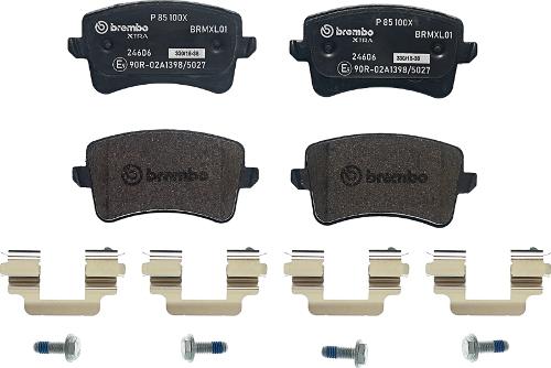 Brembo P 85 100X - Комплект спирачно феродо, дискови спирачки vvparts.bg