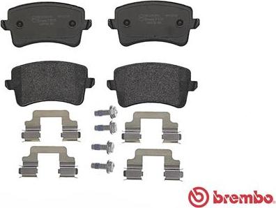 Brembo P 85 100 - Комплект спирачно феродо, дискови спирачки vvparts.bg