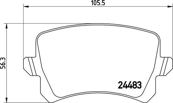 Brembo P 85 108 - Комплект спирачно феродо, дискови спирачки vvparts.bg