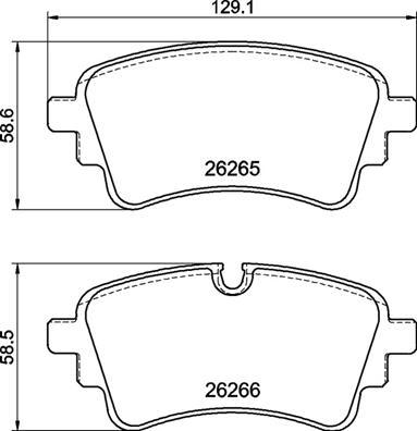 Brembo P 85 185 - Комплект спирачно феродо, дискови спирачки vvparts.bg