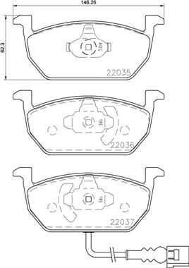 Brembo P 85 137X - Комплект спирачно феродо, дискови спирачки vvparts.bg